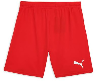 PUMA unisex-child teamRISE Short Jr, Puma Red-puma White ,size:128