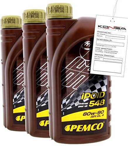 3 Liter PEMCO SAE 80W-90 iPOID 548 Getriebeöl Schmiermittel Lösung