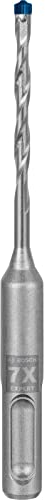 Bosch 1x EXPERT SDS plus-7X Hammerbohrer (für Weichgestein, Harter Stein, Ø 4,00 mm, Professional Zubehör Bohrhammer)