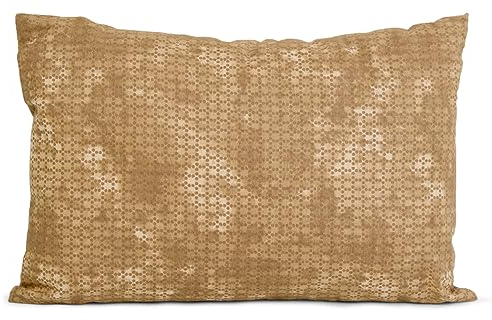 GIRAFFENLAND Bio-Eukalyptus Duftkissen Kräuterkissen 30x20cm Batik-Gold + Bio-Inlett - 100% naturrein. Bio-Eukalyptus +Bio-Dinkelspelz