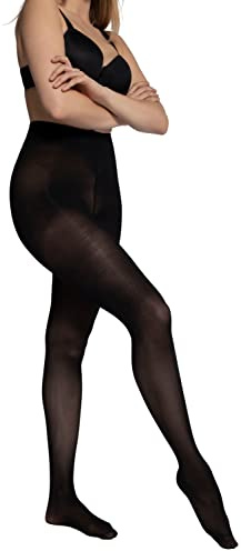 Ulla Popken Damen große Größen Übergrößen Plus Size Strumpfhose, extraweite Oberschenkel, Mikrofaser 581929