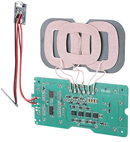 Kabelloser Ladegerät-Sender DIY QI-Standard 3 Spulen Lademodul Kabelloses Telefon Qi-Ladegerät Modul Platine Modul Empfänger PCBA mit Teilen Überstrom Temperatur Kurzschlussschutz