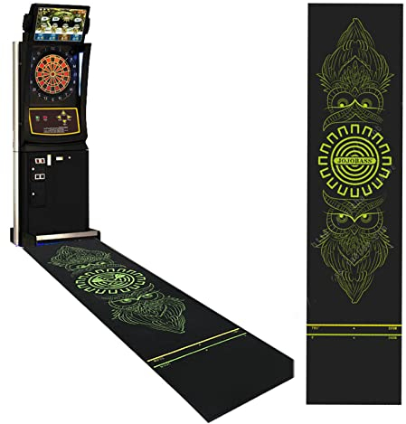 Lxwyq Dartmatte - Professionelle Dartmatte Aus Gummi, 116 X 27,5 Zoll 3 Distanzwurf, Rutschfestes Design, Für Pub Club
