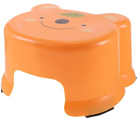 Garneck Cartoon Kindertritthocker Kunststoff Verdickt rutschfest Toiletten Badhocker für Kleinkinder mit Hoher Tragfähigkeit und Platzsparendem Design