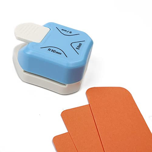 Eckenstanzer, 4mm 7mm 10mm 3 in 1 Papier Ecken Abrunden Papierstanzer mit Hebelgriff, DIY Eckenabrunder Stanzer für Scrapbooking, Fotokarten, Papierhandwerk