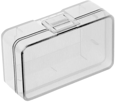 Angoily Boîte de Rangement pour Piles 9v Transparente Couvercle en Plastique PP Compact pour Protection Batterie Sécurité Voyage Usage Domestique