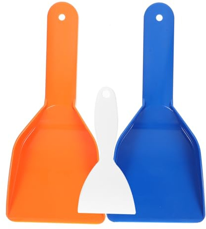 VICASKY 3pezzi Pala Neve Plastica Pala per Neve Multiuso Raschietto Ghiaccio per Auto e Casa Ergonomica Facile Trasporto e Utilizzo