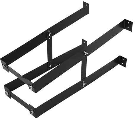 ELAYARD Supporto per Torre PC in Acciaio al Carbonio Nero, Resistente alla Corrosione, Robusto e Solido, Design Speciale e Struttura Pratica per Montaggio Sotto Scrivania