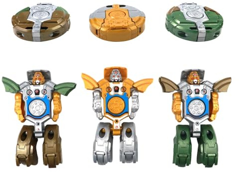 3 Stück Transformable Roboter Fidget Spinner Spielzeug, 2 In 1 Transformers Spielzeug Finger Spinner, Verformbare Fingerspitze, Mini Roboter Fidget Spielzeug Für Kinder & Erwachsene