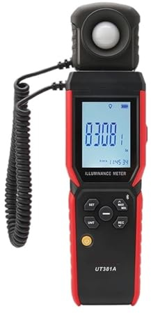 Misuratore di luce, Illuminance Meter UT381A 400000 Lx Split Rotatable Design Lux Digital Light Photometer, Fotografia del misuratore di luce