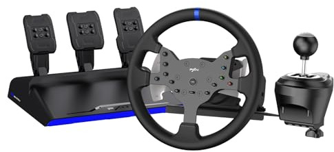 PXN PC Racing Wheel, V99 Real Force Feedback Steering Wheel with Pedals and Shifter, Detachable 270/900 Degree Race Steering Wheel Simulator for PC, Xbox One, Xbox Series X/S, PS4(Used - Like New)