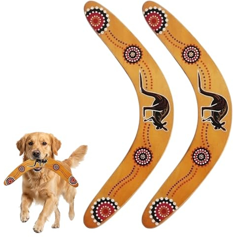 KbouZgxa 2 Stück Bumerang Set, Sportliche Rückkehr-Flugobjekte, Outdoor Aktivitäten Für Anfänger, Training Mit Hunden, Einfache Handhabung, Ideal Für Outdoor Spiele, Camping Und Familienaktivitäten
