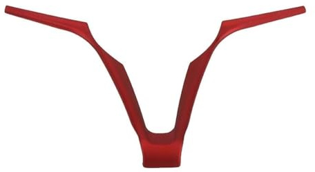 Copertura Volante Per Alfa Per Romeo Per Stelvio Per Giulia Decorazione Telaio Volante Dell'auto Rivestimento In ABS Coperture Interne A Forma V(Rosso)