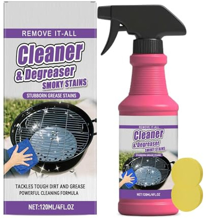 Fast-Acting Heavy-Duty Grill Degreaser Spray,Grill Cleaner For Outdoor Grills,Bbq Grill Cleaner,Heavy-Duty Cleaner Degreaser Spray (1 PCS)