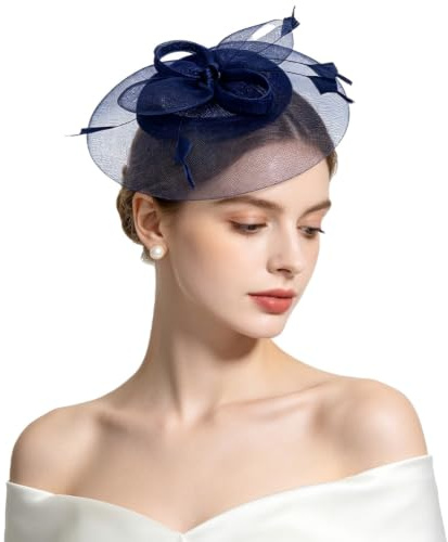 AOOSA Fascinator Hut für Damen, Tea Party Kopfbedeckung