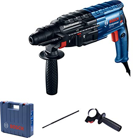 Bosch Professional Bohrhammer GBH 240 (mit SDS plus, 790 W, inkl. Zusatzhandgriff, Tiefenanschlag 210 mm, Handwerkerkoffer)