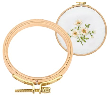 Stickrahmen, Embroidery Hoop Handstickrahmen Holz Kreis Rahmen für Kreuzstich Sticken Nadel Kunst DIY Werkzeug(7.5cm/2.95in)