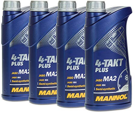 4 x 1L (4 Liter) MANNOL 4-TAKT PLUS MOTORRAD MOTORÖL