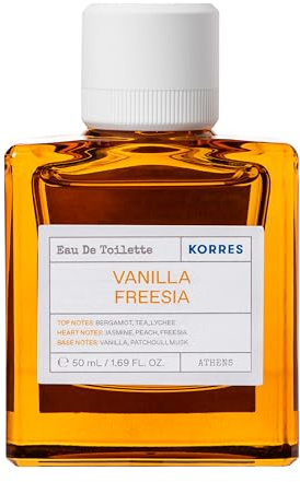 KORRES VANILLA FREESIA Eau De Toilette für Damen, blumig & eleganter Damenduft, dermatologisch getestet, vegan, 50ml