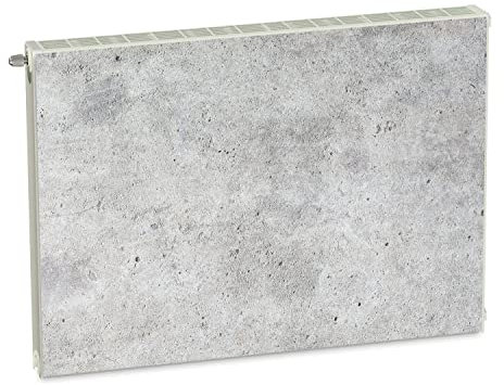 Copertura magnetica per termosifone, colore grigio, trama 80 x 60 cm, rivestimento per riscaldamento, tappetino magnetico per frigorifero, in un magnete flessibile, stampa digitale
