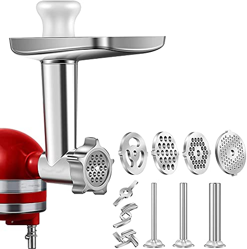 Simpls 1 Set Metal Food Mill Attachment for Kitchen Aid Stand Mixer, Wolf Attachment Included