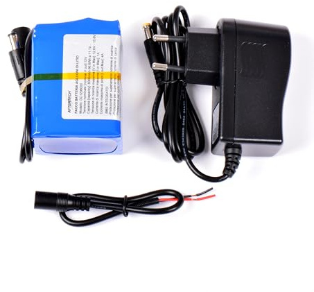 AFTERTECH Paquete de batería recargable de litio 12V 6000mAh 6Ah 74x50x45mm 3s2p 12,6v D3C1