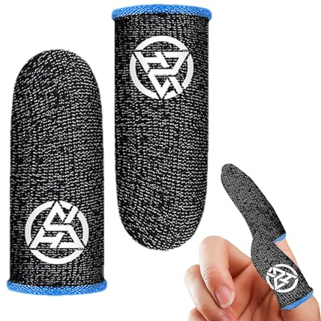 Luckxing Spiel-Finger-Handschuhe, Spiel-Finger-Ärmel | Fingerabdeckungen Fingerhülle mit flexiblem Design | Daumenhüllen für Handyspiele, Coole, atmungsaktive Daumenhülle für die Fingergröße der