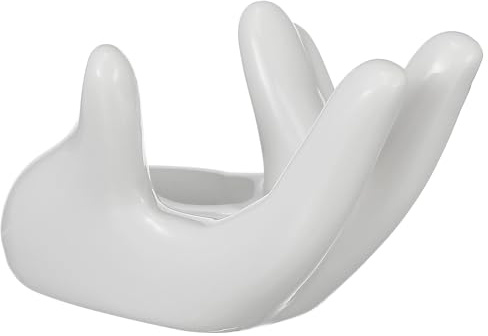 Keramik Handhalter Weiß, Elegante Schmuckhand aus Keramik | Schmuckdisplayhalter aus Schaufensterpuppenhand, Schreibtischdekoration, Desktop Dekoration, Requisiten für Schmuckfotografie