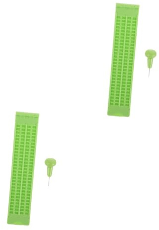 Baluue 2sets Tavoletta Braille Scrittura Per Non Vedenti Con Punteruolo Portatile e Leggero Per Pratica Braille Righe e Colonne Facile Da Usare Per Attività Educative Allenamento