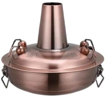 Fondue Olla Hot Pot Olla Shabu De Fondue De Carnes De Carbón Chino De Acero Inoxidable Con Utensilios De Cocina Con Mango Fondue Queso(30cm)