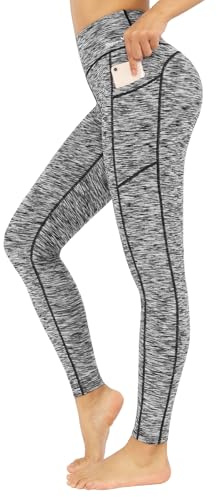 Buepeara Legging de sport pour femme avec poches, taille haute, pantalon de sport, pantalon de course, pantalon de fitness, pantalon de yoga, 10, XL