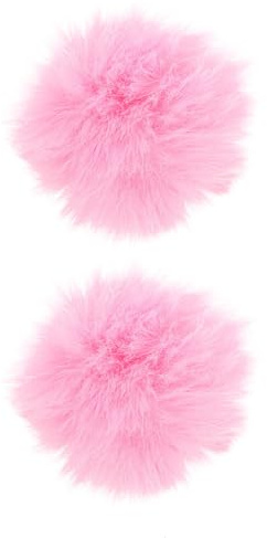 WHAMVOX 2 Stück Mikrofonschutz aus Kunstfell Rosa mit Spritzwassergeschütztem Schutz und Weichem Windschutz für Mikrofone für Gesang und Aufnahme