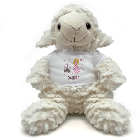 printplanet® - Kuscheltier Schaf mit eigenem Foto, Namen oder Text Bedrucken - 17 Designs - Stofftier
