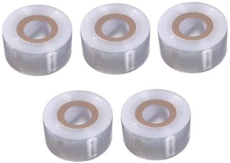 YARNOW 5rollen Selbstklebende Pfropffolie Flexibler Dehnbares Pfropfband Für Gartenwerkzeug Weißes Isolierband Zum Knospen Und Pfropfen