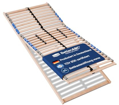 BettenABC - 7-Zonen-Lattenrost Madera - 70x200cm - mit Bettkastenfunktion - individuelle Härtegradverstellung - Selbstmontage - für alle Matratzen geeignet - hergestellt aus Schicht- & Buchenholz