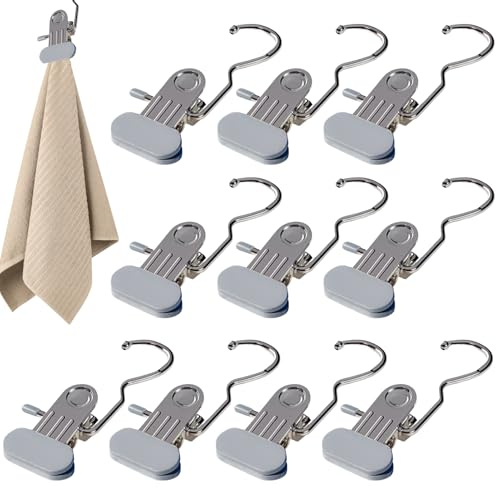 Clips De Pince À Linge | Clips Suspendus Durables | Épingles De Poignée Compacte Pour Les Vêtements Séchés | Chevaux D'économie D'espace Pour Chaussettes, Foulards, Gants, Chapeaux | Ensemble De Clips