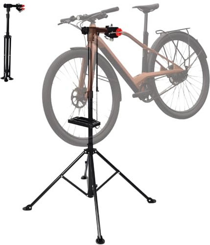 Armanyya Support de montage pour vélo professionnel Ebike - Pliable et réglable en hauteur - Charge maximale : 50 kg - Rotation à 360 ° - Noir