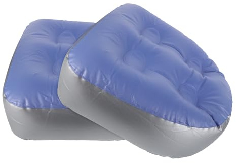 LALADEFIEE Inflatable Spa Seat Cushion Portable Pvc Hot Tub Booster Seat with Suction Cups 2pcs and Backrest Support for Full Body Bath Comfort in Seating Arrangements