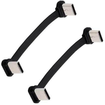 BUBEFSKD Cavo Ricarica Corto Tipo C 65 W Rapida 480 Mbit/s Telefonica A 90 Gradi per Dispositivi con Spazio Limitato Utilizza USB C Sottile per Dispositivi Mobili