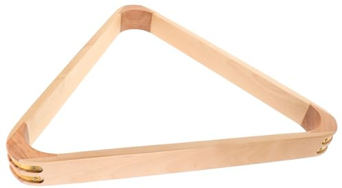 CONGARTENO 2 Pezzi Triangoli Biliardo in Legno Massello Porta Palline da Biliardo Compatto e Resistente per Tavoli da Pool Accessori per Giocatori Professionisti e Club