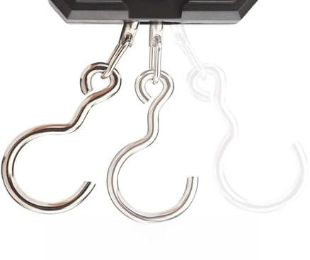 Aumotop Báscula de Pesca Digital que Pesa con Precisión Peces de 110 Libras con Pantalla LCD Retroiluminada para Pesca, Compras y Entrega Urgente