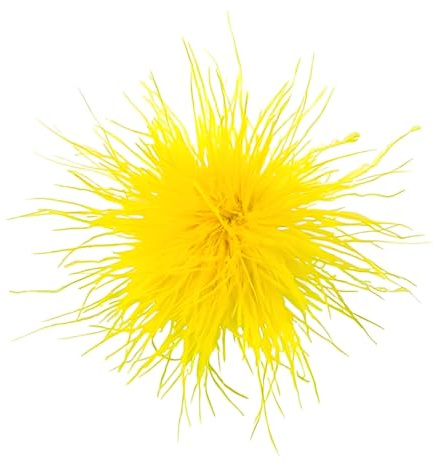 Zierliche Feder-Blumen-Brosche – übergroße Anstecknadel für Damen und Herren, 15 cm Stoff-Anstecknadel für Schalkleid, Hochzeit, Party, Tanz, Bankett, Accessoire, Statement-Modeschmuck