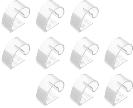 OSALADI Tischdeckenklammern Kunststoff 10 Stück Stabile Tisch Tuch Clips für Indoor und Outdoor rutschfeste Klemme für Gartentische und Tischdeckenfixierung