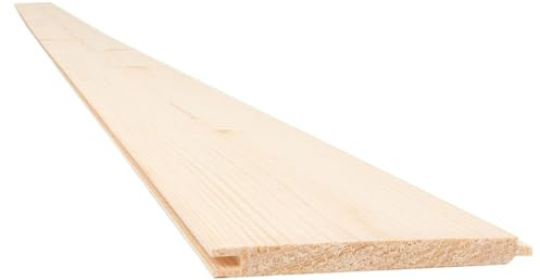 Snowdon Timber Untreated Matchboard Cladding (T) 9mm (W) 95mm (L) 2.4m - Pack of 10