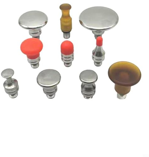 Set di martelli per riparazione ammaccature della carrozzeria dell'auto, con 10 testine di ricambio, strumento di livellamento a percussione per modellare e rimuovere gli urti, in acciaio inossidabile