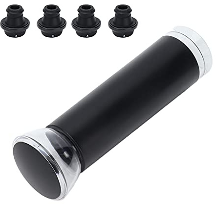 Jenivaint Manual Wine Saver Pump with 4 Vacuum Bottle Stoppers, for Red Wine Preservation At Home Restaurant