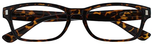 OPULIZE Reading Glasses Brown Tortoiseshell Readers Mens Womens Spring Hinges R10-2 +2.50