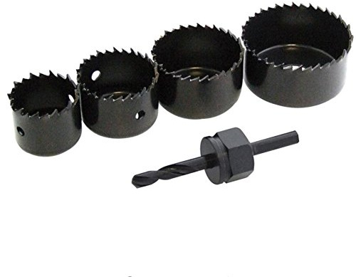5 st/set 32 mm 38 mm 45 mm 54 mm hål cirkelsåg set borrbit, kolstål hålsåg borr skärverktyg, med runt skaft träborrning