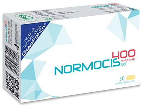 NORMOCIS 400©® Supporto Metabolico Omocisteina - Vitamina B12, B6 e B2 con acido folico, zinco e betaina - integratore alimentare senza glutine e lattosio • 30 CPR • INPHA 2000 • Made in Italy