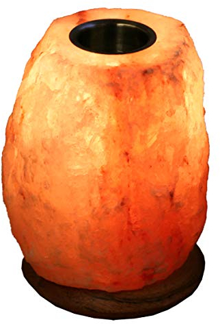 NaturGut Aroma-Salzlampe Duftlampe für ätherische Öle aus Kristallsalz/Punjab-Pakistan inkl. Elektrik und Duftbehälter